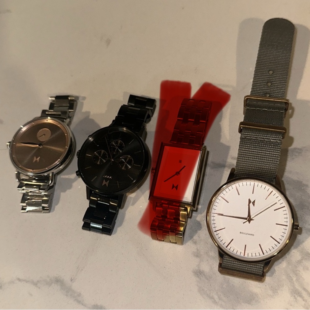 MVMT Watch Collection - Silver, Black, Red, Gray